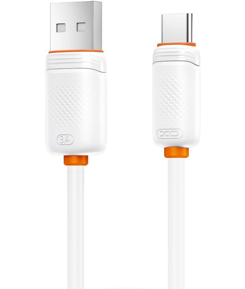 Cablu Date si Incarcare USB-A - USB-C XO Design NB302, 18W, 1m, Alb
