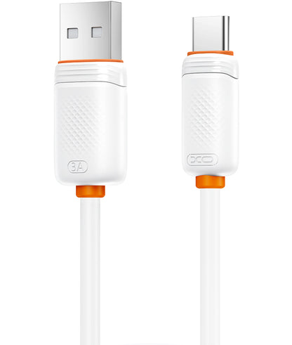 Cablu Date si Incarcare USB-A - USB-C XO Design NB302, 18W, 1m, Alb