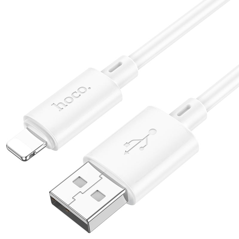 Cablu Date si Incarcare USB-A - Lightning HOCO X88, 18W, 2m, Alb