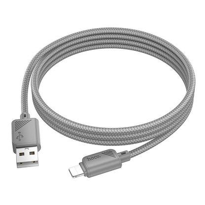 Cablu Date si Incarcare USB-A - Lightning HOCO X113, 18W, 1m, Gri
