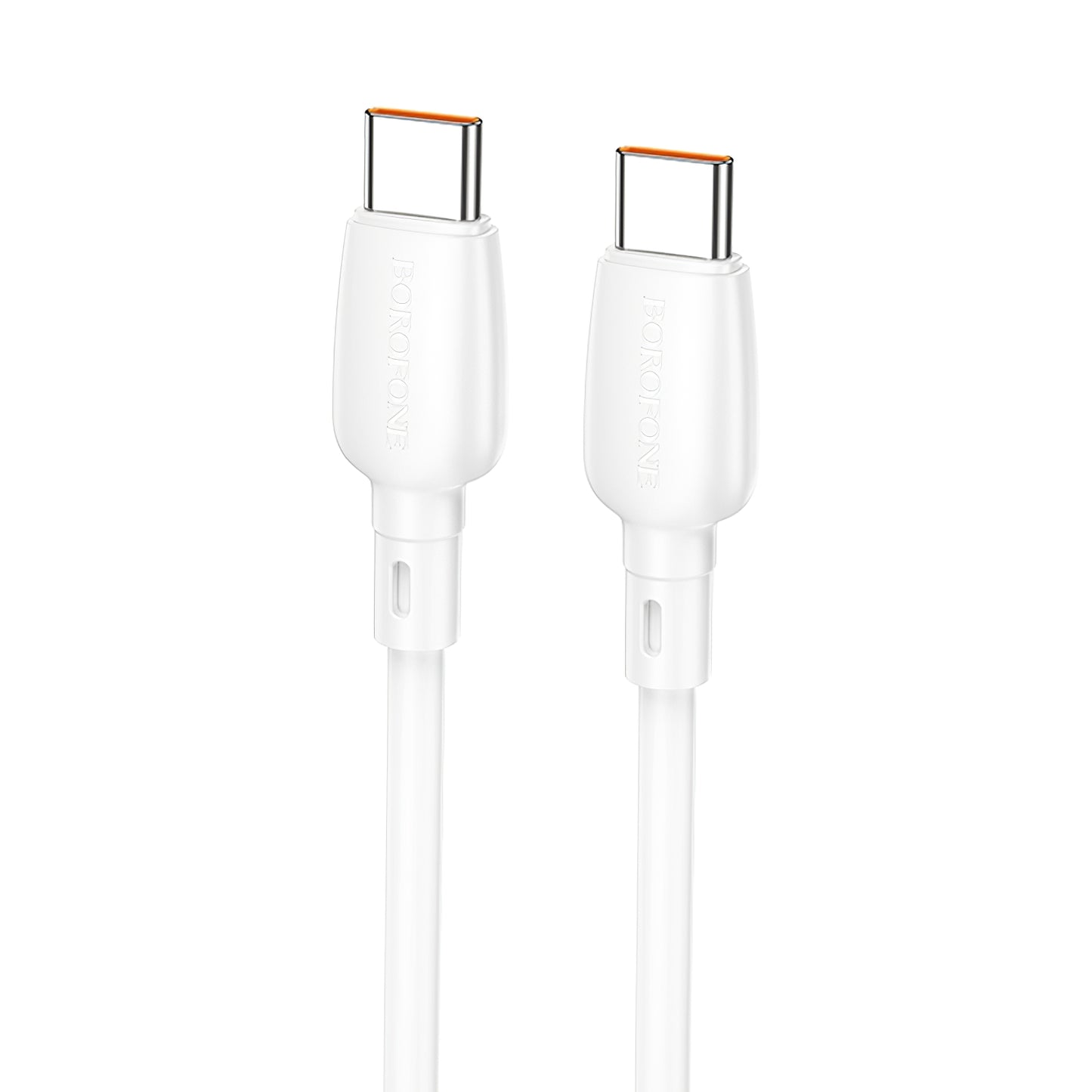 Kabel USB-C do ładowania i transmisji danych - USB-C Borofone BX93, 100W, 1m, biały 