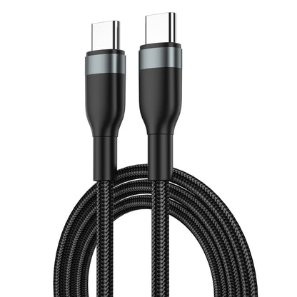 Cablu Date si Incarcare USB-C - USB-C WiWu Wi-C017, 100W, 1.2m, Negru