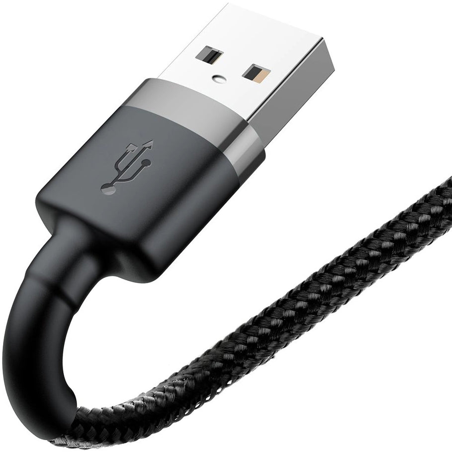 Kabel do ładowania i transmisji danych USB-A - Lightning Baseus Cafule, 18 W, 0,5 m, szary CALKLF-AG1 