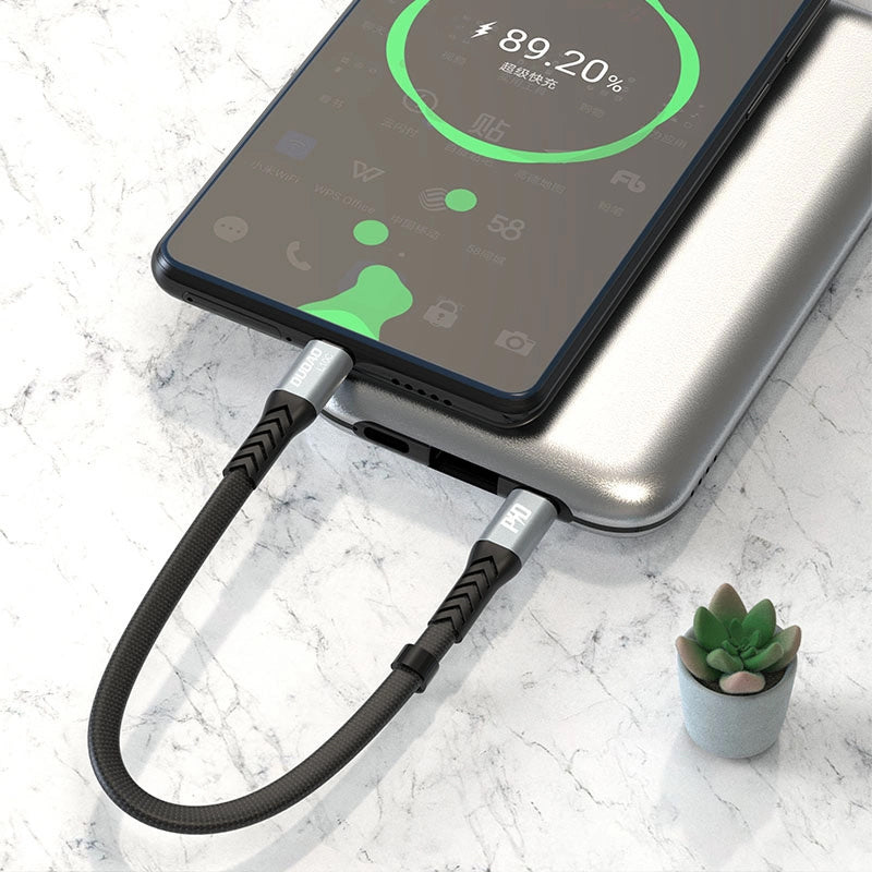 Cablu Date si Incarcare USB-C - USB-C Dudao L10C, 100W, 0.23m, Negru