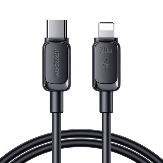 Cablu Date si Incarcare USB-C - Lightning Joyroom A14, 20W, 1.2m, Negru