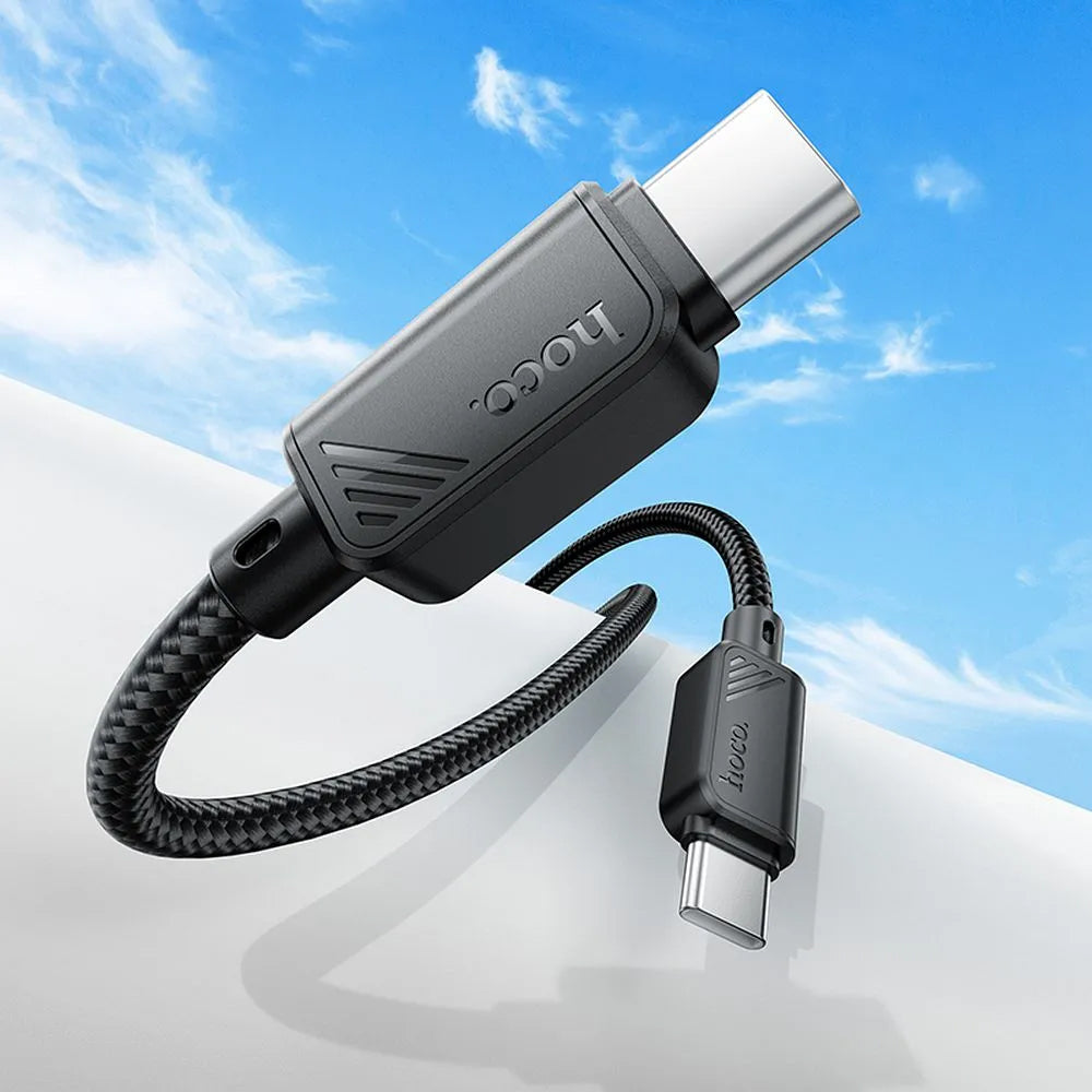 Cablu Date si Incarcare USB-C - USB-C HOCO X113, 60W, 1m, Negru