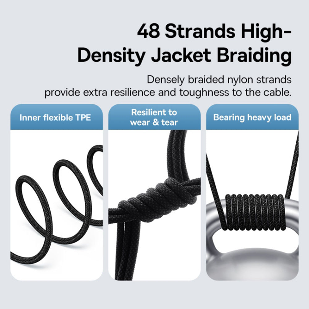 Cablu Date si Incarcare USB-C - Lightning Baseus Gem, 20W, 2m, Negru P10373001111-01