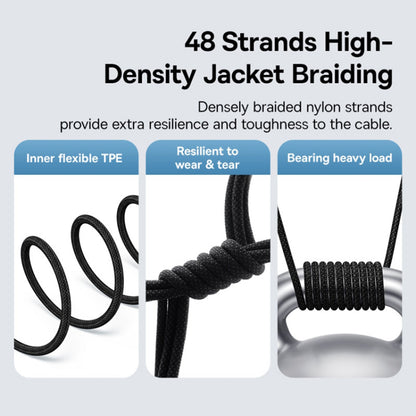 Cablu Date si Incarcare USB-C - Lightning Baseus Gem, 20W, 1m, Negru P10373001111-00