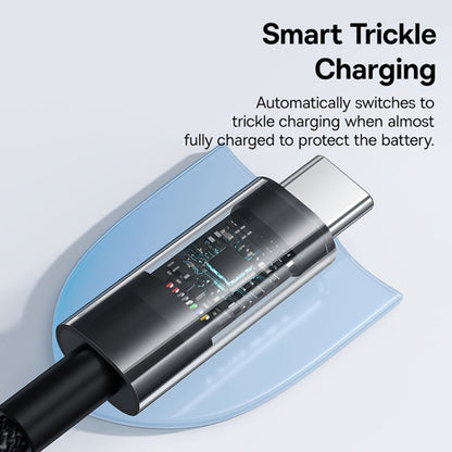 Cablu Date si Incarcare USB-A - USB-C Baseus Gem, 100W, 1m, Negru P10373002111-00