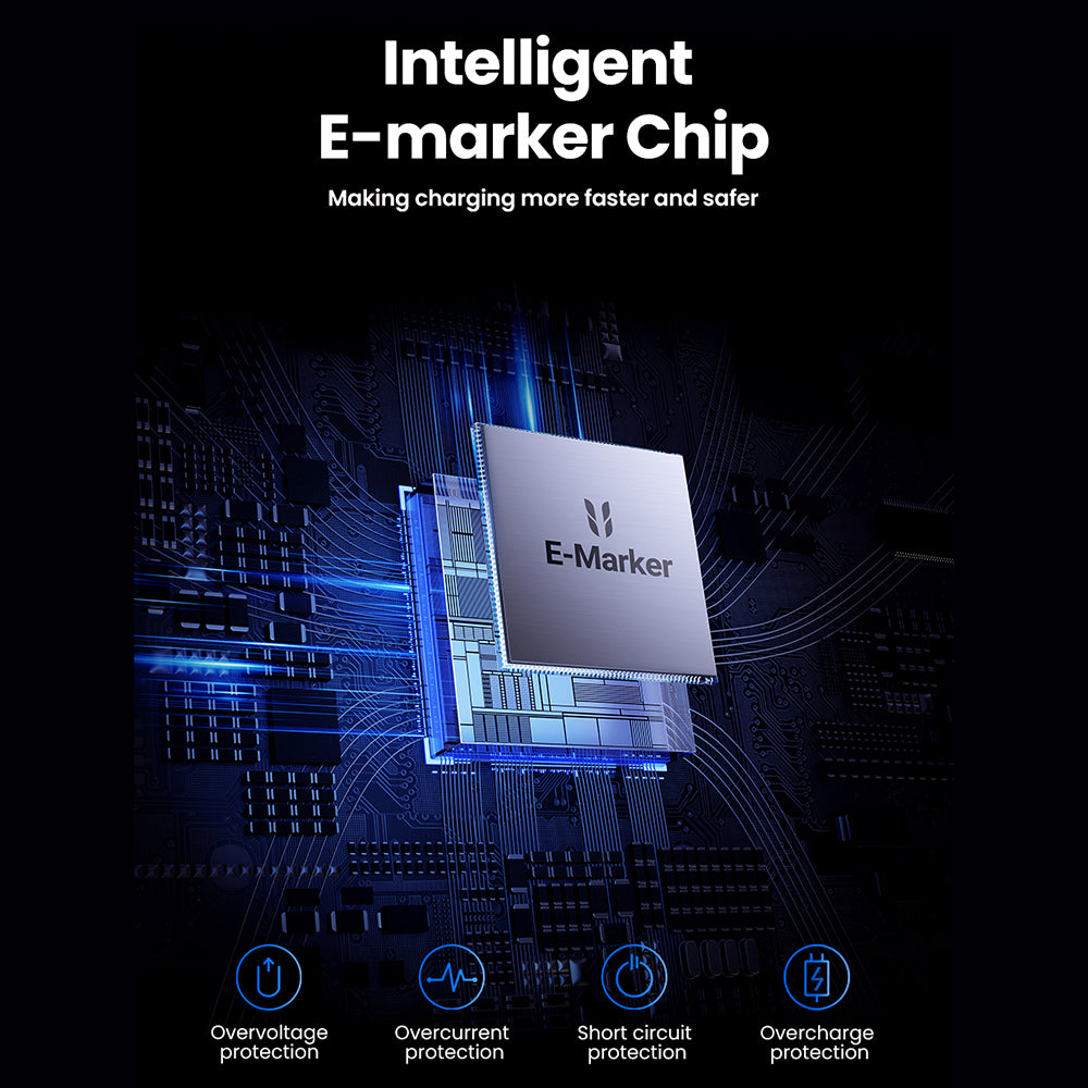 Cablu Date si Incarcare USB-C - USB-C UGREEN L513, 240W, 2m, Negru