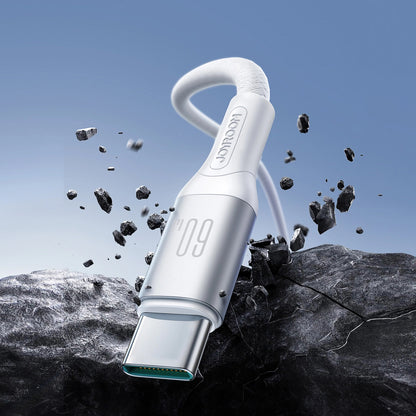 Cablu Date si Incarcare USB-C - USB-C Joyroom S-A28 Flash, 60W, 1m, Alb