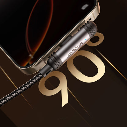 Cablu Date si Incarcare USB-C - Lightning Joyroom S-A56 EnjoyX Angled, 30W, 1.2m, Negru