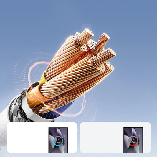 Cablu Date si Incarcare USB-A - USB-C Joyroom S-A28 Flash, 30W, 2m, Alb