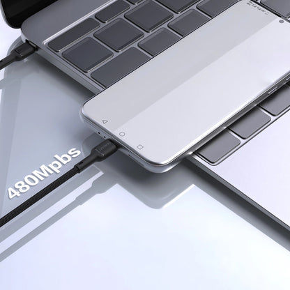 Cablu Date si Incarcare USB-C - USB-C Dudao L9C, 65W, 1m, Negru