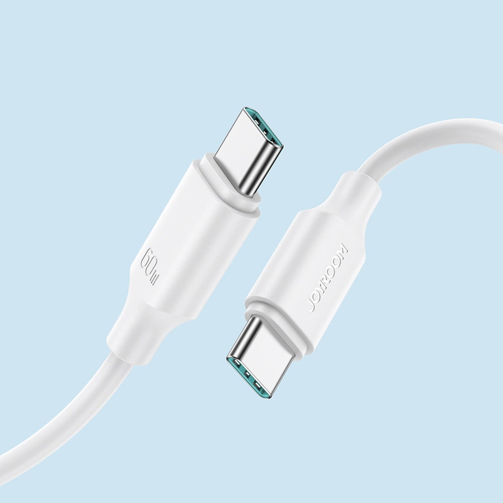 Cablu Date si Incarcare USB-C - USB-C Joyroom S-A9, 60W, 1m, Alb