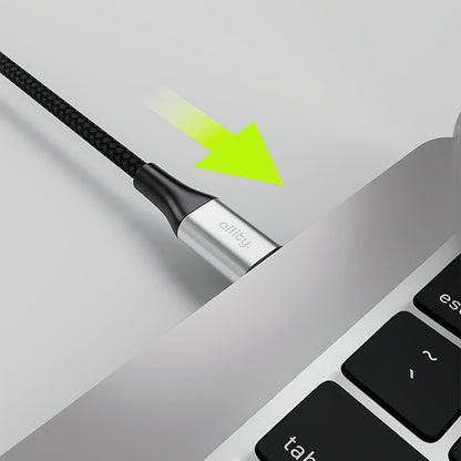 Cablu Date si Incarcare USB-C - USB-C Allity. AUC-01, 100W, 1m, Negru