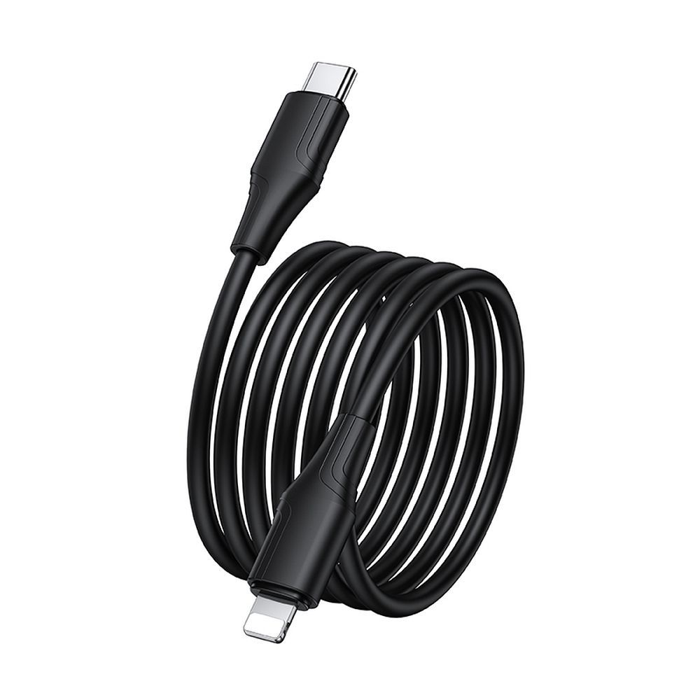 Cablu Date si Incarcare USB-C - Lightning HOCO X124, 27W, 1m, Negru