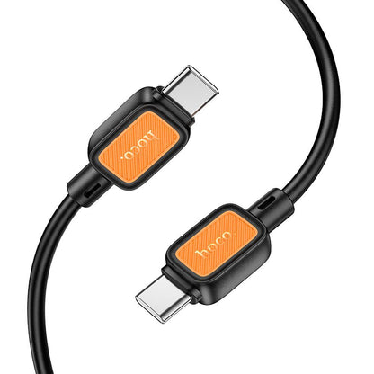 Cablu Date si Incarcare USB-C - USB-C HOCO X108, 60W, 1m, Negru