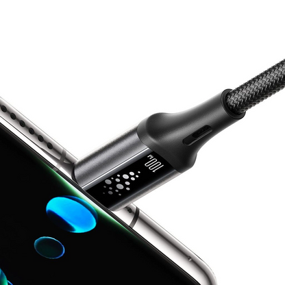 Cablu Date si Incarcare USB-C - USB-C Joyroom S-A60 StarTalk, 100W, 1.2m, Negru
