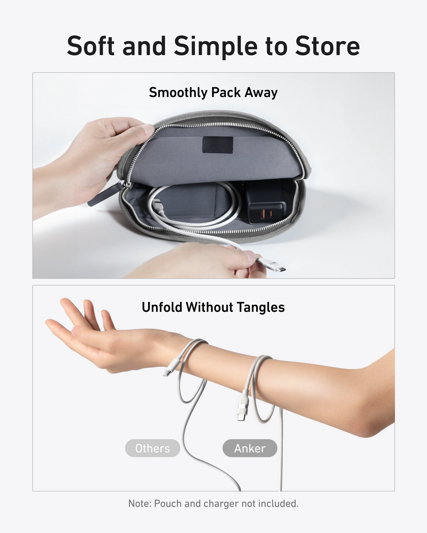 Cablu Date si Incarcare USB-C - USB-C Anker, 240W, 1.8m, Alb A82E2H22