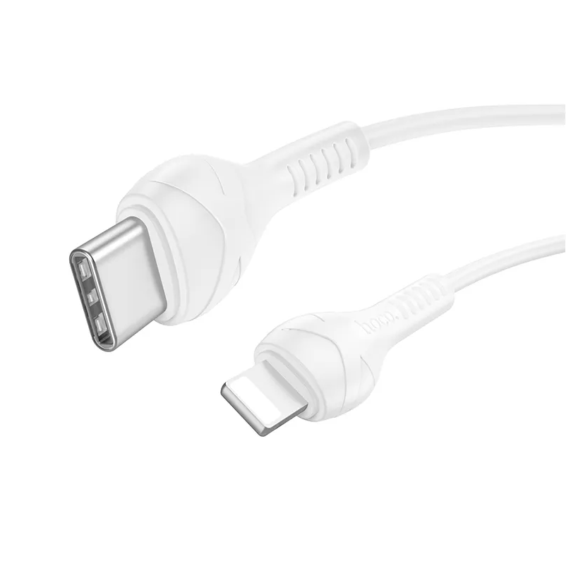 Cablu Date si Incarcare USB-C - Lightning HOCO X37, 27W, 1m, Alb