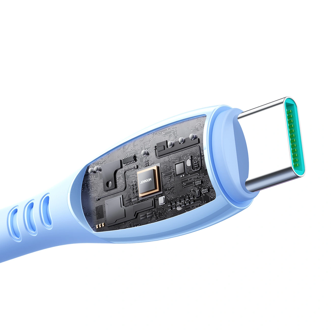 Cablu Date si Incarcare USB-C - USB-C Joyroom S-A59 Vibrant, 60W, 1.2m, Albastru