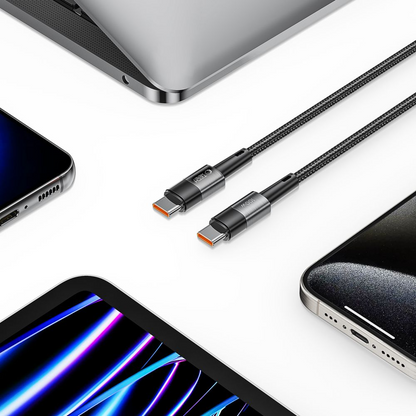 Cablu Date si Incarcare USB-C - USB-C Tech-Protect Ultraboost, 100W, 0.25m, Gri