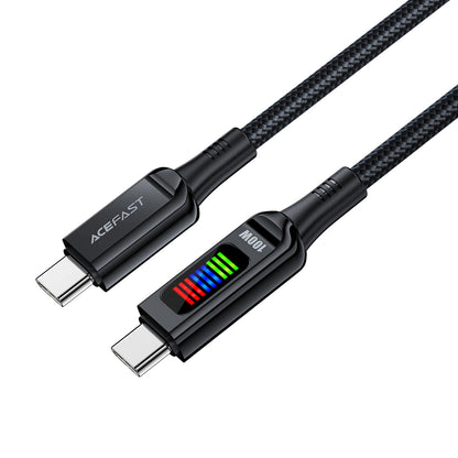 Cablu Date si Incarcare USB-C - USB-C Acefast C7-03, 100W, 1.2m, Negru