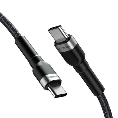 Cablu Date si Incarcare USB-C - USB-C WZK WNBCC2, 65W, 2m, Negru