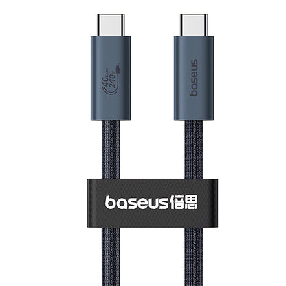 Cablu Date si Incarcare USB-C - USB-C Baseus Flash Series II, 240W, 1m, Negru P10311803111-00