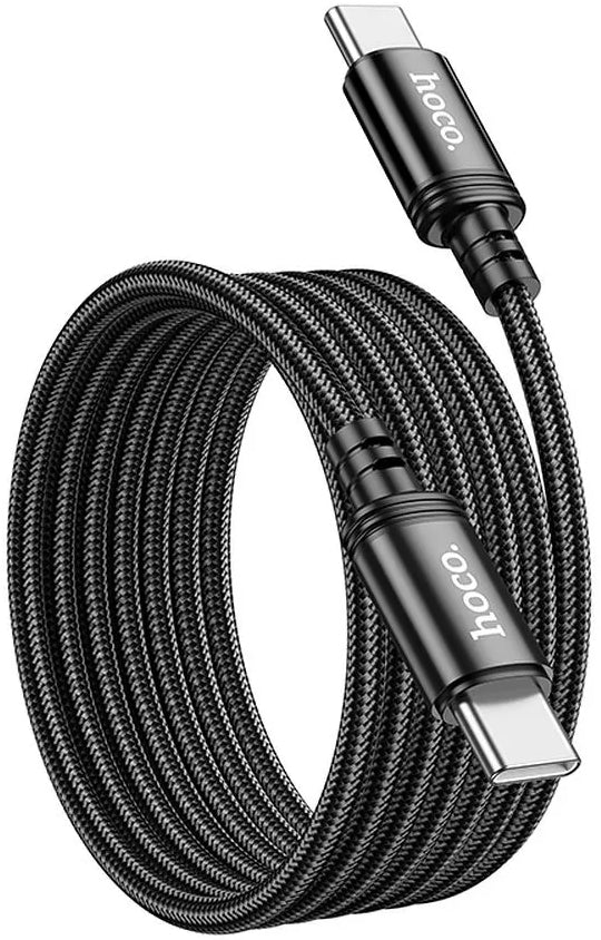 Cablu Date si Incarcare USB-C - USB-C HOCO X89, 60W, 2m, Negru
