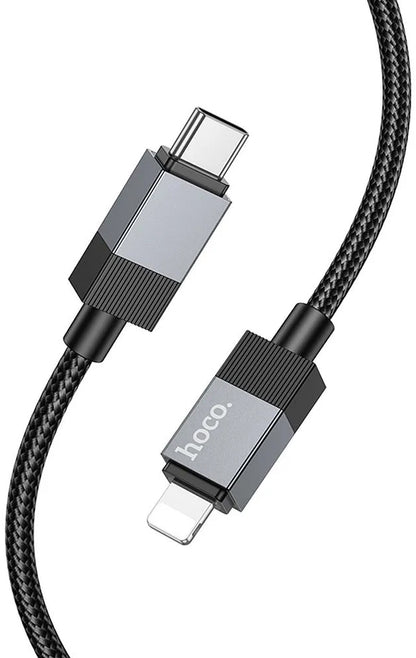 Cablu Date si Incarcare USB-C - Lightning HOCO X110, 27W, 1m, Negru