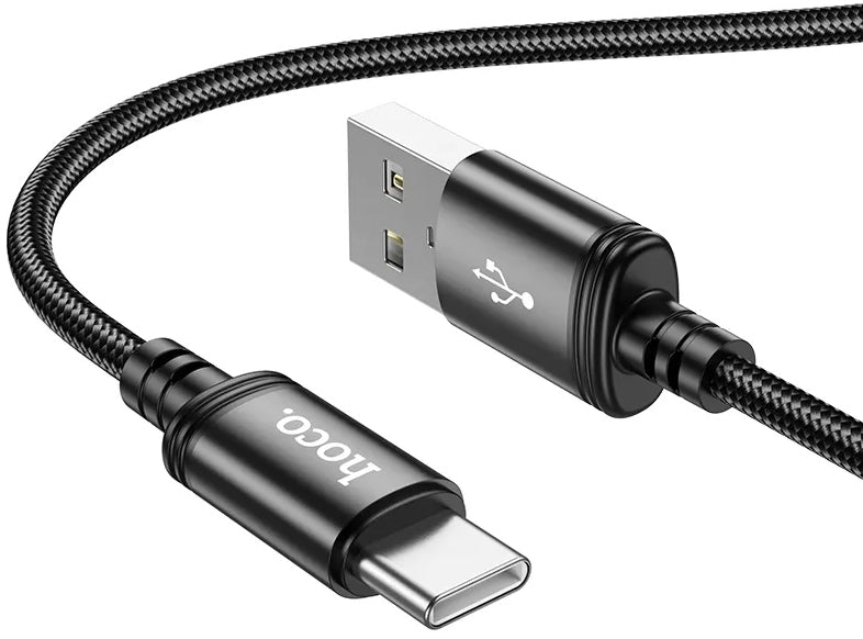 Cablu Date si Incarcare USB-A - USB-C HOCO X89, 18W, 2m, Negru
