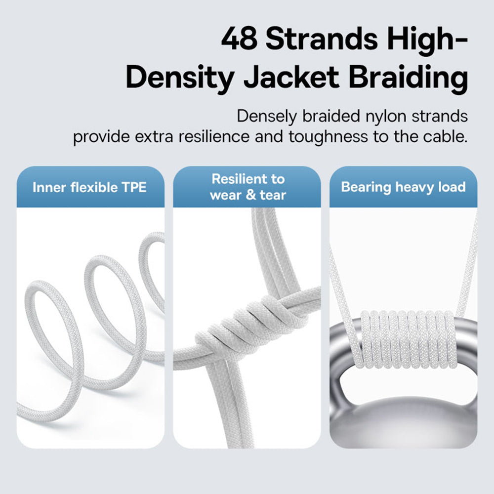 Cablu Date si Incarcare USB-C - Lightning Baseus Gem, 20W, 1m, Alb P10373001211-00