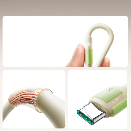 Cablu Date si Incarcare USB-A - USB-C Joyroom S-A53, 30W, 2m, Bej