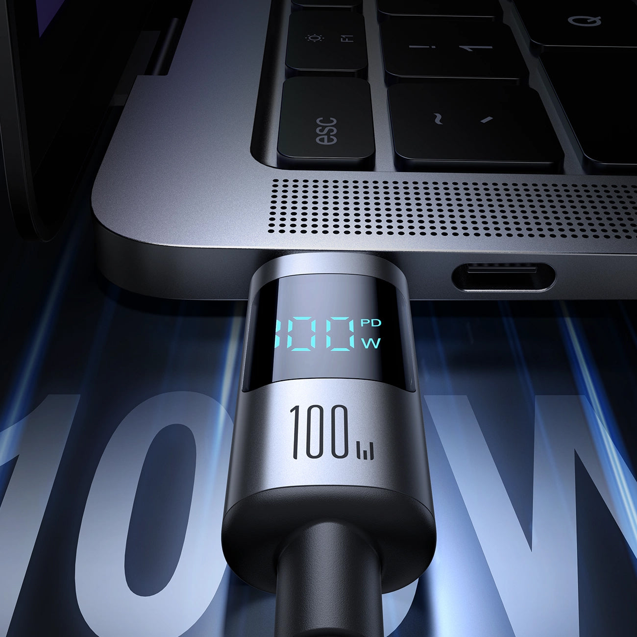 Cablu Date si Incarcare USB-C - USB-C Joyroom S-A16 Pro Prism Display, 100W, 1.2m, Negru