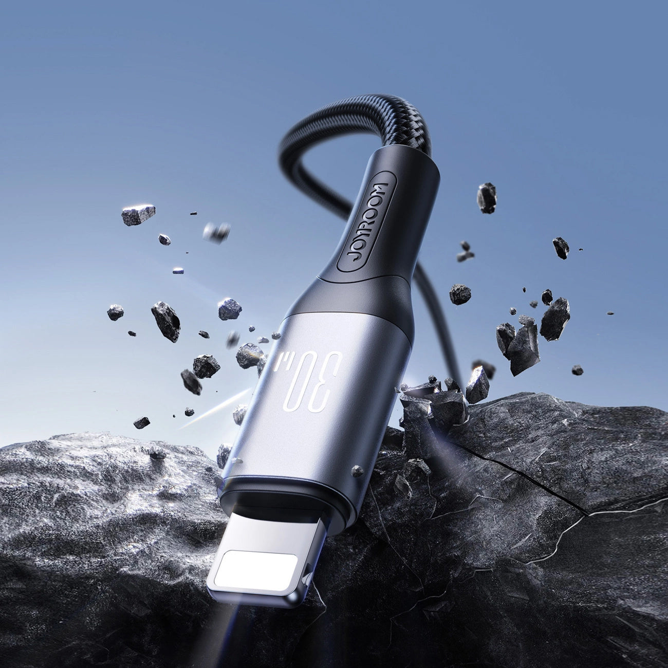 Cablu Date si Incarcare USB-C - Lightning Joyroom S-A28 Flash, 30W, 2m, Negru