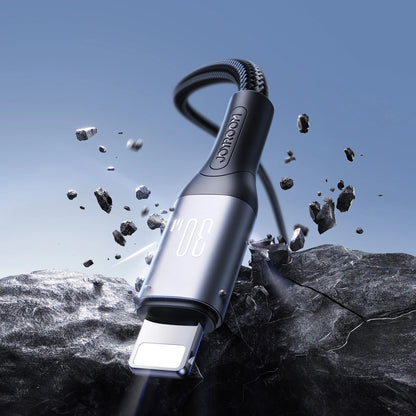 Cablu Date si Incarcare USB-C - Lightning Joyroom S-A28 Flash, 30W, 2m, Negru