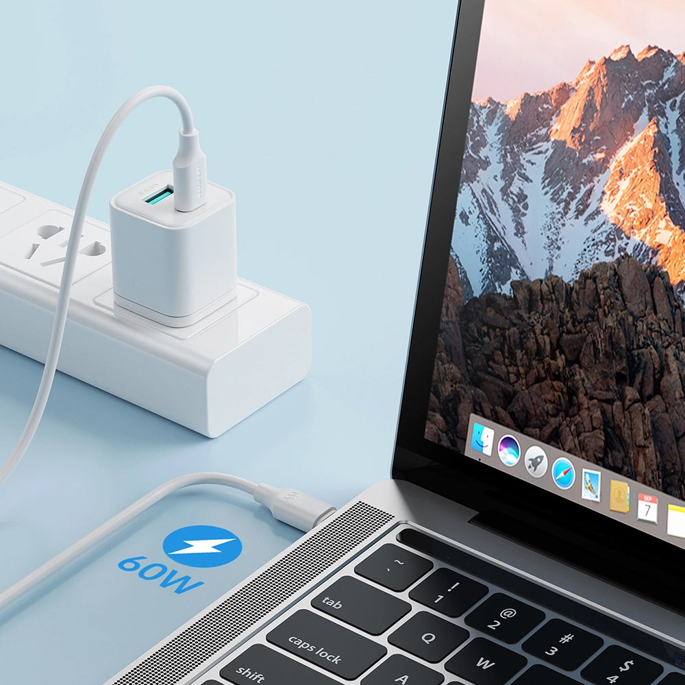 Cablu Date si Incarcare USB-C - USB-C Joyroom S-A9, 60W, 1m, Alb