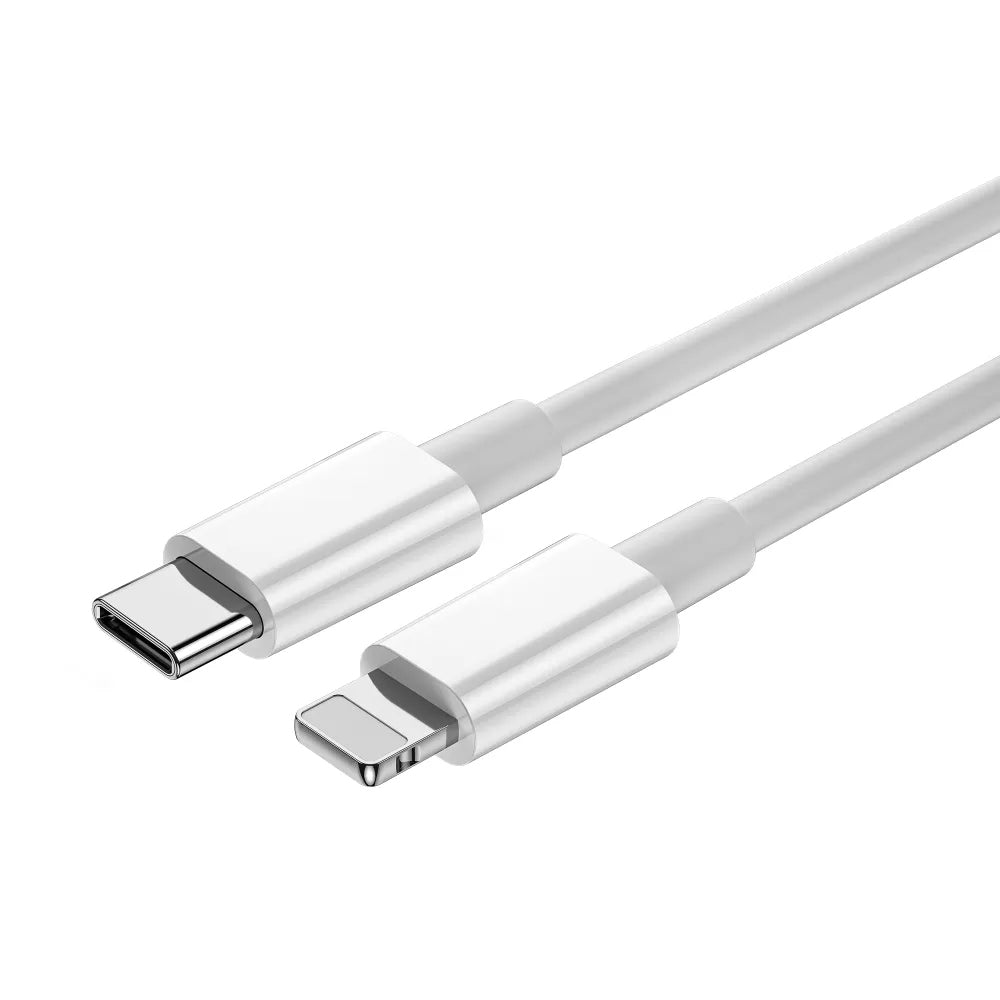 Cablu Date si Incarcare USB-C - Lightning WiWu Wi-C008, 30W, 1.2m, Alb