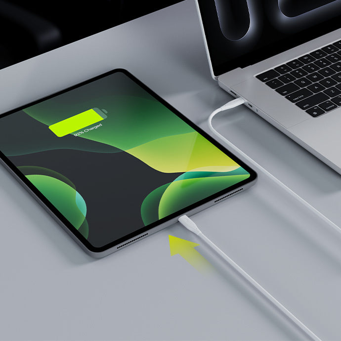 Cablu Date si Incarcare USB-C - USB-C Allity. AUC-02, 100W, 1m, Alb