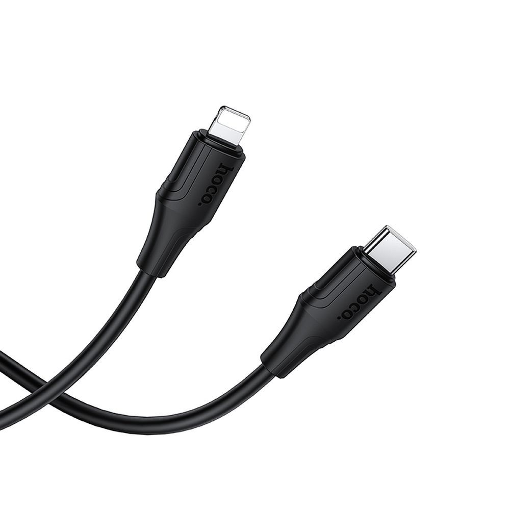 Cablu Date si Incarcare USB-C - Lightning HOCO X124, 27W, 1m, Negru