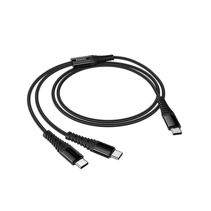 Cablu Incarcare USB-C - 2 x USB-C HOCO X123, 10W, 1m, Negru