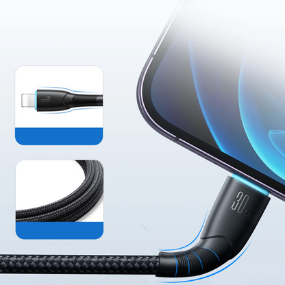 Cablu Date si Incarcare USB-C - Lightning Joyroom S-A32, 30W, 1m, Negru