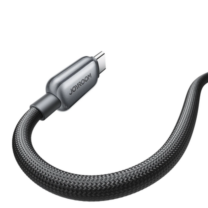 Cablu Date si Incarcare USB-A - USB-C Joyroom S-A55 StarFlight Display, 66W, 1.2m, Negru