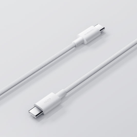 Cablu Date si Incarcare USB-C - USB-C Xiaomi, 60W, 1m, Alb BHR0878GL