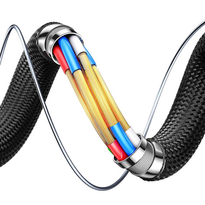 Cablu Date si Incarcare USB-C - USB-C Joyroom S-A60 StarTalk, 100W, 1.2m, Negru