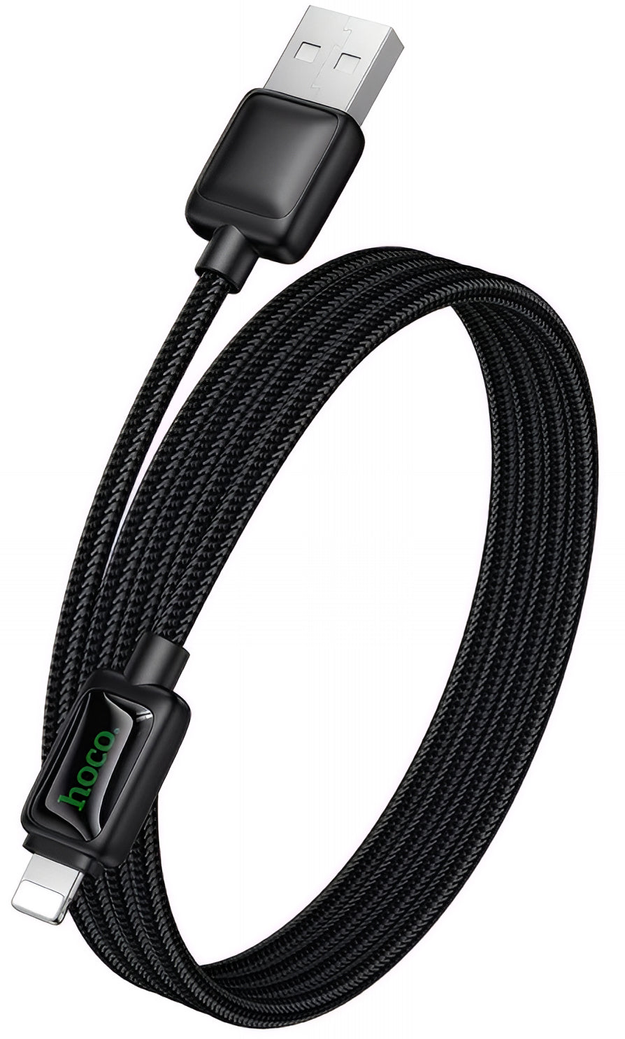 Cablu Date si Incarcare USB-A - Lightning HOCO U146, 12W, 1.2m, Negru