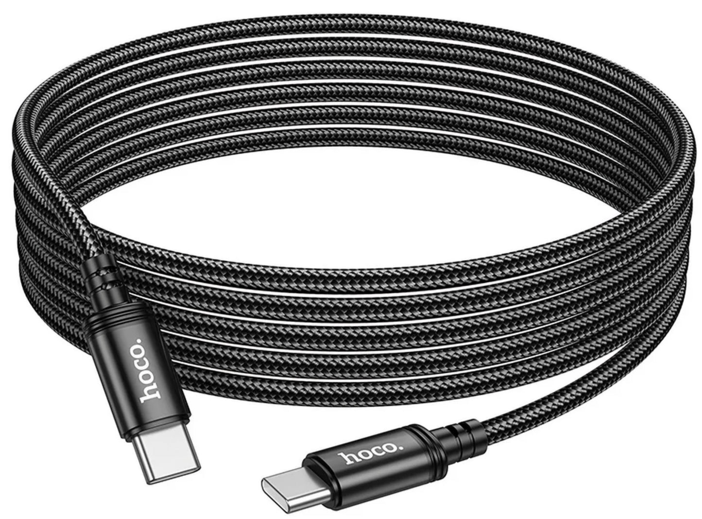 Cablu Date si Incarcare USB-C - USB-C HOCO X91, 60W, 3m, Negru