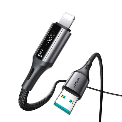 Cablu Date si Incarcare USB-A - Lightning Joyroom S-A60 StarTalk, 18W, 1.2m, Negru